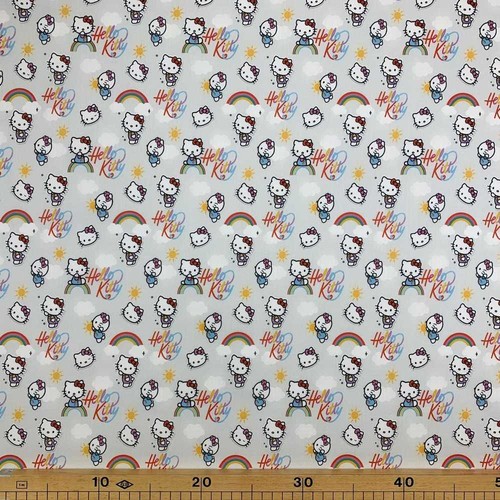 Tessuto cotone hello kitty - cotone,