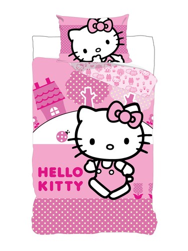 Set lenzuola hello kitty - lenzuola, rosa